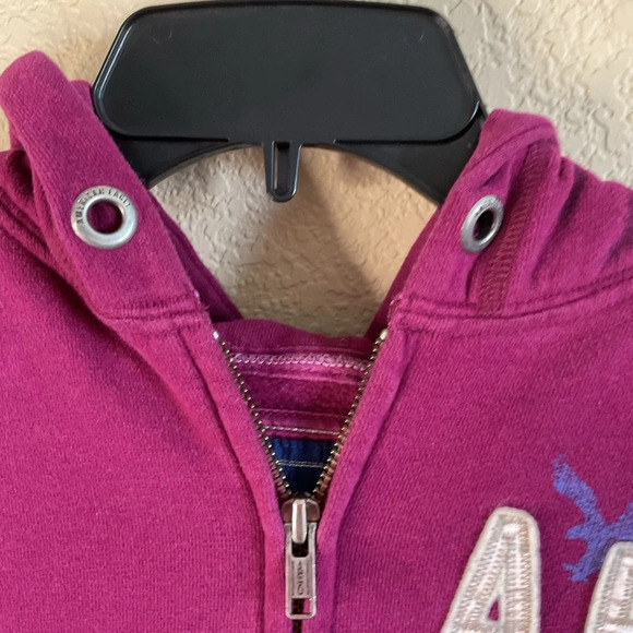 American Eagle Womens Small Zip Up Hooded Graphic Jacket Y2K Casual - Picture 5 of 7